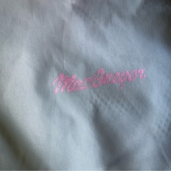 MacGregor Vintage Girls Jacket Medium Teen Tween Kids Pink Windbreaker Nylon - Picture 8 of 10